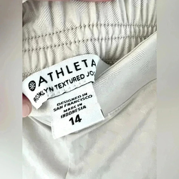 Athleta Brooklyn Textured Animal Print Joggers Size 14 - Picture 13 of 15